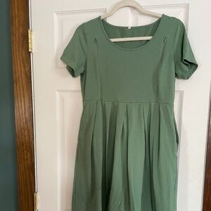 Blue/Green Nursing Dress
